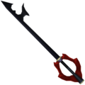 The Keyblade of Heart, wielded by Ansem while he is possessing Riku.