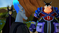 Maleficent asking Hades about a black box.